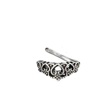 Cargar imagen en el visor de la galería, Universal Piercing Ring 925 Silber Herz Diadem - chic - net.de
