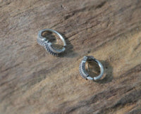 Cargar imagen en el visor de la galería, Universal Piercing Ring 925 Silber V Lorbeer Kranz - chic - net.de
