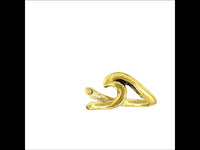 Cargar imagen en el visor de la galería, Universal Piercing Ring Brass gold Welle Wave - chic - net.de
