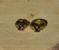 Cargar imagen en el visor de la galería, Universal Piercing Ring Brass Knoten celtic pink Kristall - chic - net.de
