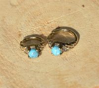 Cargar imagen en el visor de la galería, Universal Piercing Ring Brass Knoten celtic Türkis - chic - net.de
