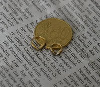 Cargar imagen en el visor de la galería, Universal Piercing Ring Brass Lorbeer Kranz V gold - chic - net.de
