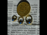 Cargar imagen en el visor de la galería, Universal Piercing Ring Brass Opal blau Knoten celtic - chic - net.de
