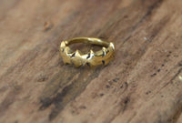 Cargar imagen en el visor de la galería, Universal Piercing Ring Messing gold Sterne - chic - net.de
