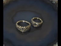 Cargar imagen en el visor de la galería, Universal Piercing Ring Messing Herz Diadem Nase Ohr - chic - net.de
