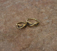 Cargar imagen en el visor de la galería, Universal Piercing Ring Messing Unendlichkeit Nase Ohr - chic - net.de
