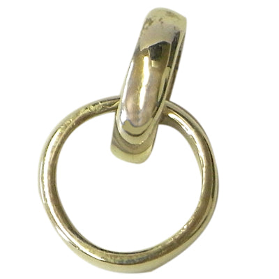 Silberanhänger Ringe ineinander 13 mm Sterling Silber 925er Anhänger Damen Schmuck Kette