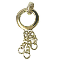 Cargar imagen en el visor de la galería, Silberanhänger Ringform drei Kettchen Anhänger aus Sterling Silber 925er Unisex Kette
