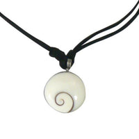 Load image into Gallery viewer, Shivaauge Kette 20 mm gewachste Baumwolle Shiva-Auge rund verstellbar Shivakette
