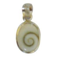 Load image into Gallery viewer, Shivaauge Silber Anhänger oval 10 mm offen 925
