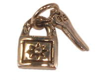 Load image into Gallery viewer, Silberanhänger Schloss Schlüssel Anhänger 925er Sterling Silber Unisex Schmuck
