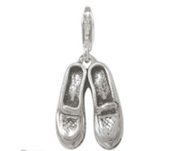 Load image into Gallery viewer, Silberanhänger Schuh Paar Charm Anhänger 925er Sterling Silber Damen Schmuck

