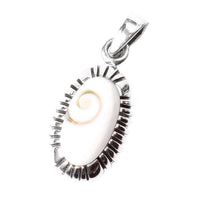 Load image into Gallery viewer, Silberanhänger Ellipse Shivaauge Anhänger Kette 925er Sterling Silber Unisex Shiva Auge eye Schmuck
