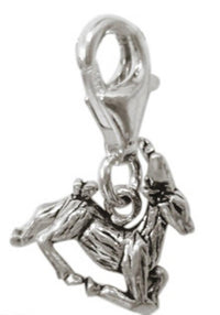 Load image into Gallery viewer, Silberanhänger Hirsch Charm Anhänger Sterling Silber 925er Unisex Schmuck
