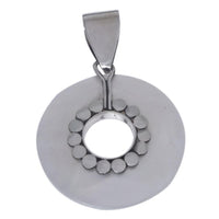 Load image into Gallery viewer, Perlmutt-Anhänger, kreisrunder Damenanhänger aus 925er Sterlingsilber mit Perlmutt, ca. 20 mm Ø
