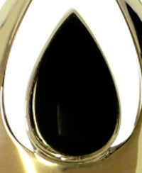 Load image into Gallery viewer, Silberanhänger Tropfen Anhänger Onyx Silber schwarz
