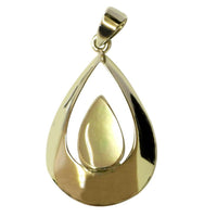 Load image into Gallery viewer, The Silberanhänger Tropfen Anhänger Perlmutt Muschel Silber features a polished teardrop design with luminous mother-of-pearl, set in elegant 925 Sterling Silber for timeless sophistication.
