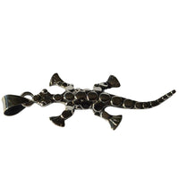 Load image into Gallery viewer, Anhänger 925 Sterling Silber Punkte Gekko Silberanhänger
