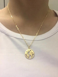 Load image into Gallery viewer, Anhänger 925 Sterling Silber Welt Karte Erde Globus
