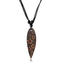 Load image into Gallery viewer, Surferkette Holz Halskette Gravur Baumwolle verstellbar
