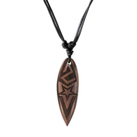 Load image into Gallery viewer, Surferkette Holz Halskette Gravur Baumwolle verstellbar
