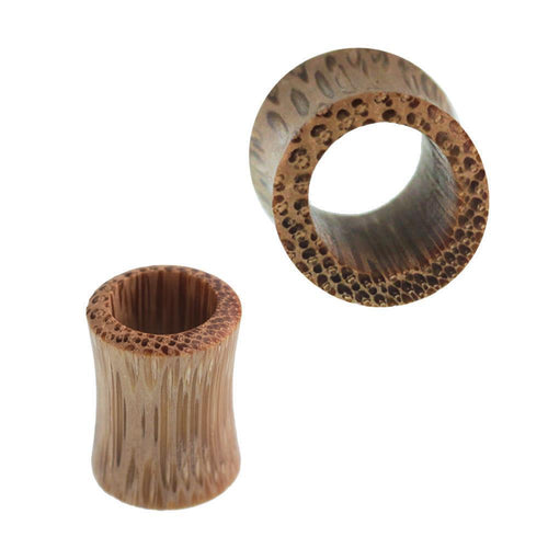 Tunnel Salakholz Punktemaserung beige double flared Handarbeit