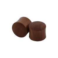 Cargar imagen en el visor de la galería, Tribal Holz Plug braun rot Maserung Holzplug handgeschnitzt Rosenholz Tunnel Expander
