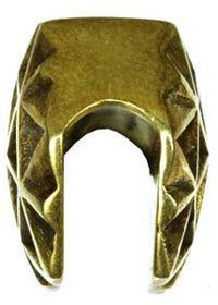 Load image into Gallery viewer, Tribal Plug antik golden Messing Expander Lebensblume zum Einh&auml;ngen Ohrgewicht
