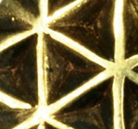 Load image into Gallery viewer, Tribal Plug antik golden Messing Expander Lebensblume zum Einh&auml;ngen Ohrgewicht
