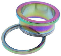 Load image into Gallery viewer, Tunnel Rainbow bunt Chirurgenstahl Unisex Edelstahl Plug Rand Expander Piercing
