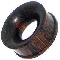 Load image into Gallery viewer, Tamarindenholz Tunnel dunkel gemasert straight ribbed
