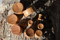 Load image into Gallery viewer, Olivenholz Flesh ribbed Plug Lobe Piercing Holz straight
