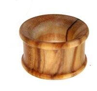 Load image into Gallery viewer, Olivenholz Flesh ribbed Tunnel Lobe Piercing Holz straight
