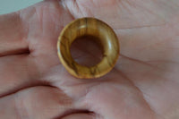 Load image into Gallery viewer, Olivenholz Flesh single flared Tunnel Lobe Piercing Holz konkav
