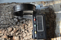 Cargar imagen en el visor de la galería, Holz Plug konkav Eisenholz Punktestruktur schwarz
