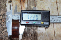 Load image into Gallery viewer, Holz Plug Gothic Kreuz silber double flared
