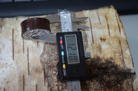 Cargar imagen en el visor de la galería, Holz Plug Blumen Wabe silber double flared
