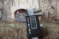 Load image into Gallery viewer, Holz Plug Auge Dreieck dreigeteilt silber double flared
