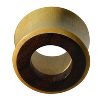 Load image into Gallery viewer, Holz Tunnel Krokodilholz Eisenholz Inlay hell schwarz
