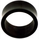 Cargar imagen en el visor de la galería, Horn Flesh Tunnel schwarz Tribal Plug Piercing double flared
