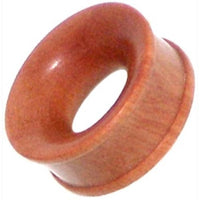 Load image into Gallery viewer, Flesh Tunnel Rosenholz braun Rotstich ribbed Holz
