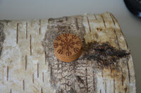 Load image into Gallery viewer, Holz Teakholz Plug Awe Helm braun double flared
