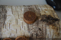 Load image into Gallery viewer, Holz Teakholz Plug Ornament braun double flared
