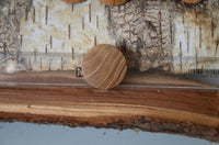 Load image into Gallery viewer, Holz Teakholz Plug Ornament braun double flared
