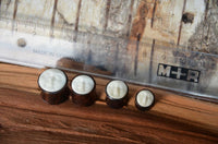 Load image into Gallery viewer, Holz Plug Sonoholz Bone Inlay Gesicht weiß
