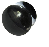 Cargar imagen en el visor de la galería, Horn Plug schwarz gewölbt glänzend Organic Piercing

