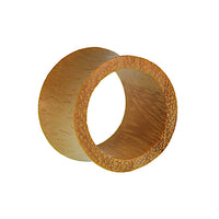 Cargar imagen en el visor de la galería, Holz Tunnel Jackfrucht konvex schmal ocker double flared
