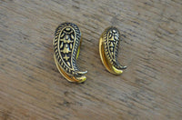 Cargar imagen en el visor de la galería, Plug zum Einhängen Drop Messing gold Engelstrompete
