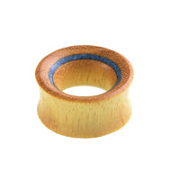 Load image into Gallery viewer, Tunnel Jackfrucht Holz crushed Türkis Rim dünn
