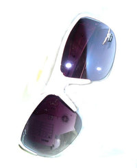 Load image into Gallery viewer, Sonnenbrille Herren Sportbrille lila getönt Weiß 400UV kantig element eight
